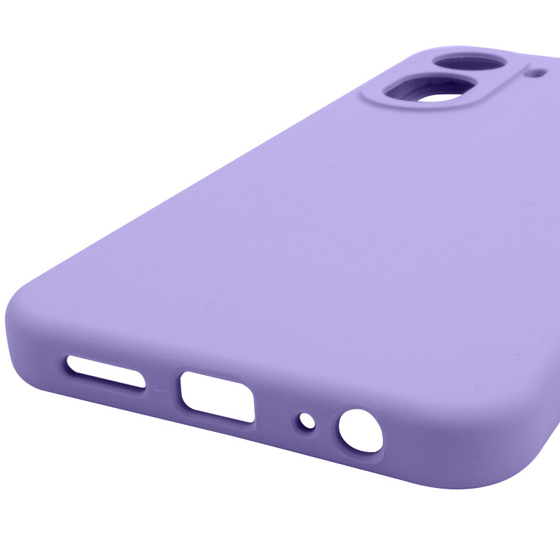 Купити Чохол Silicone Cover Lakshmi Full Camera (AAA) на Xiaomi Redmi A7 Pro 4G / Poco C81 (Бузковий / Dasheen) на vchehle.ua