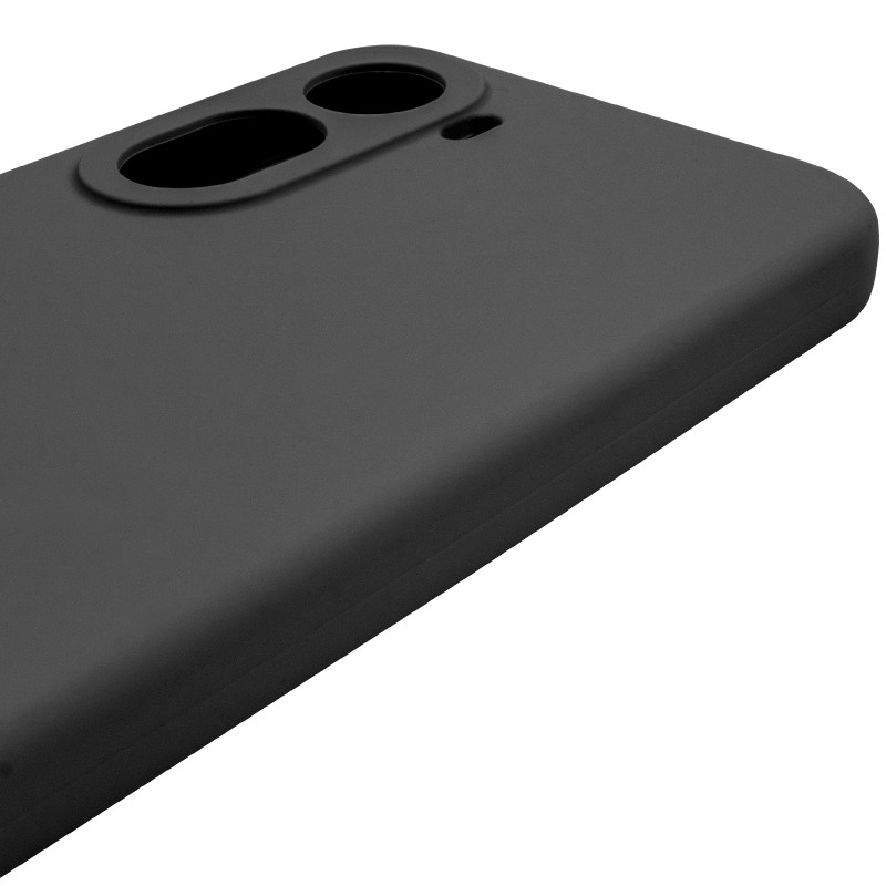 Чохол Silicone Cover Lakshmi Full Camera (AAA) на Xiaomi Redmi A7 Pro 4G / Poco C81 (Чорний / Black) в магазині vchehle.ua