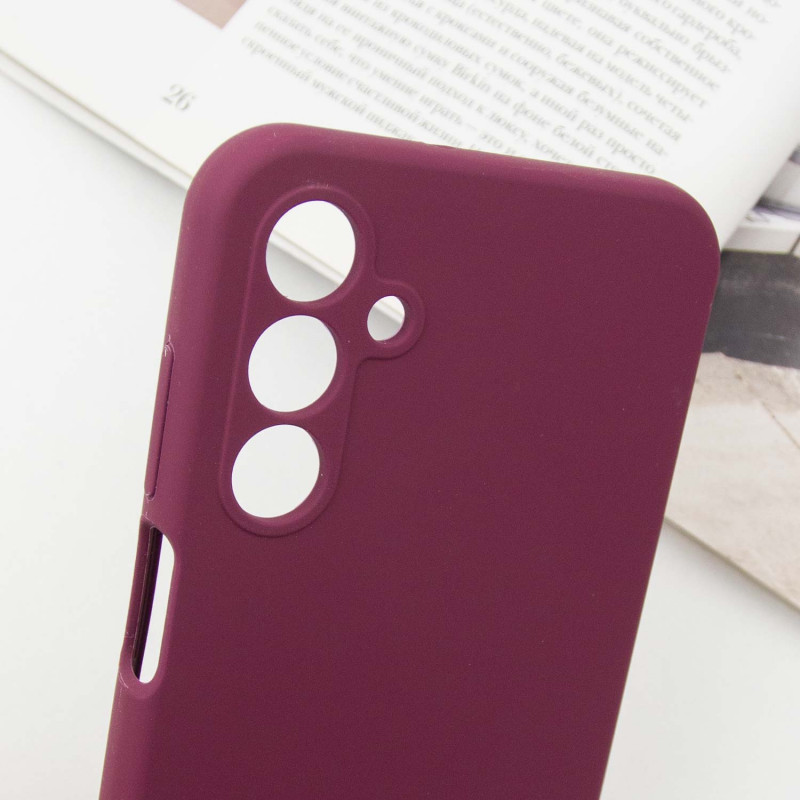 Купити Чохол Silicone Cover Lakshmi Full Camera (AAA) with Logo на Samsung Galaxy A14 4G/5G (Бордовий / Plum) на vchehle.ua