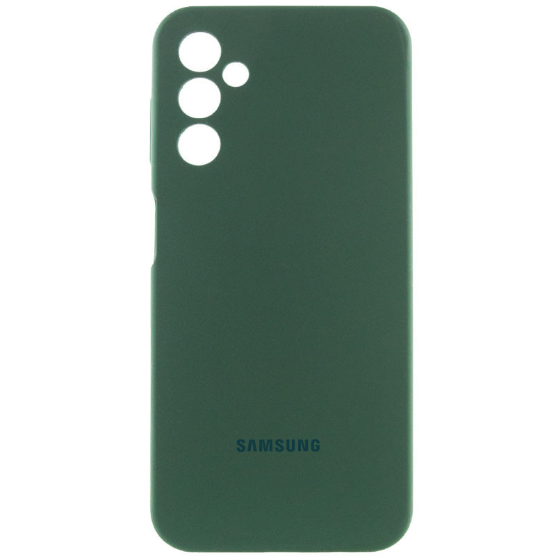 Чохол Silicone Cover Lakshmi Full Camera (AAA) with Logo на Samsung Galaxy A14 4G/5G (Зелений / Cyprus Green)