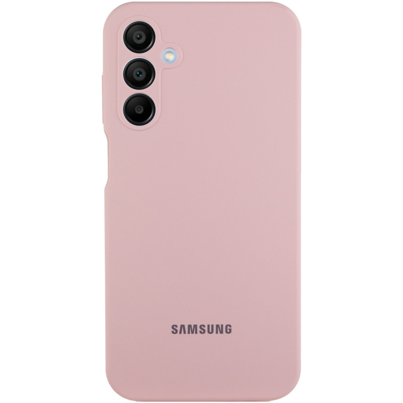 Чохол Silicone Cover Lakshmi Full Camera (AAA) with Logo на Samsung Galaxy A14 4G/5G (Рожевий / Pink Sand)