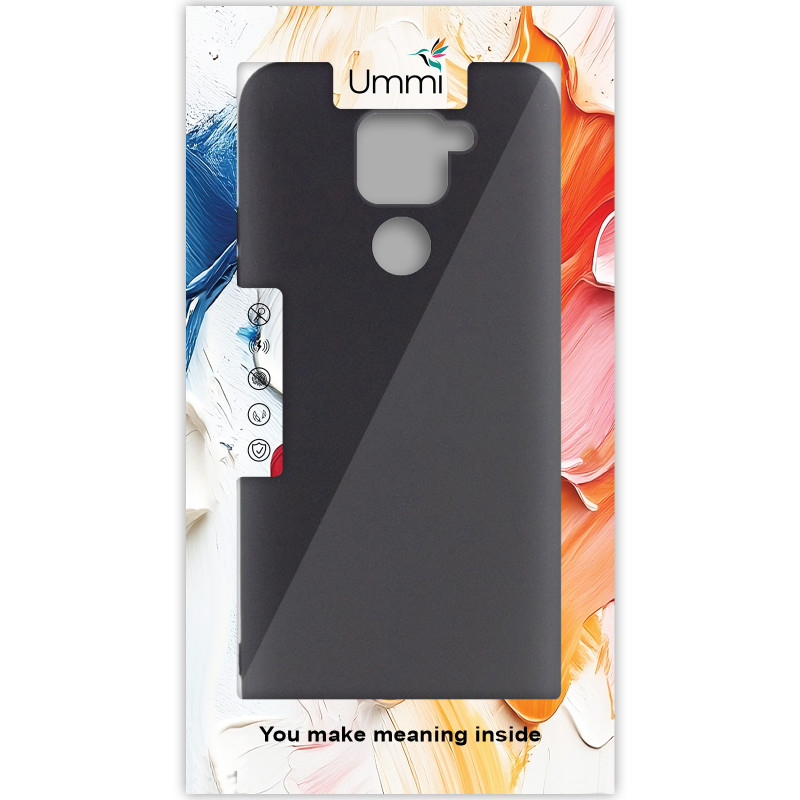 Фото Чохол Silicone Cover Ummi Lakshmi (AA) на Xiaomi Redmi Note 9 / Redmi 10X (Чорний / Black) на vchehle.ua