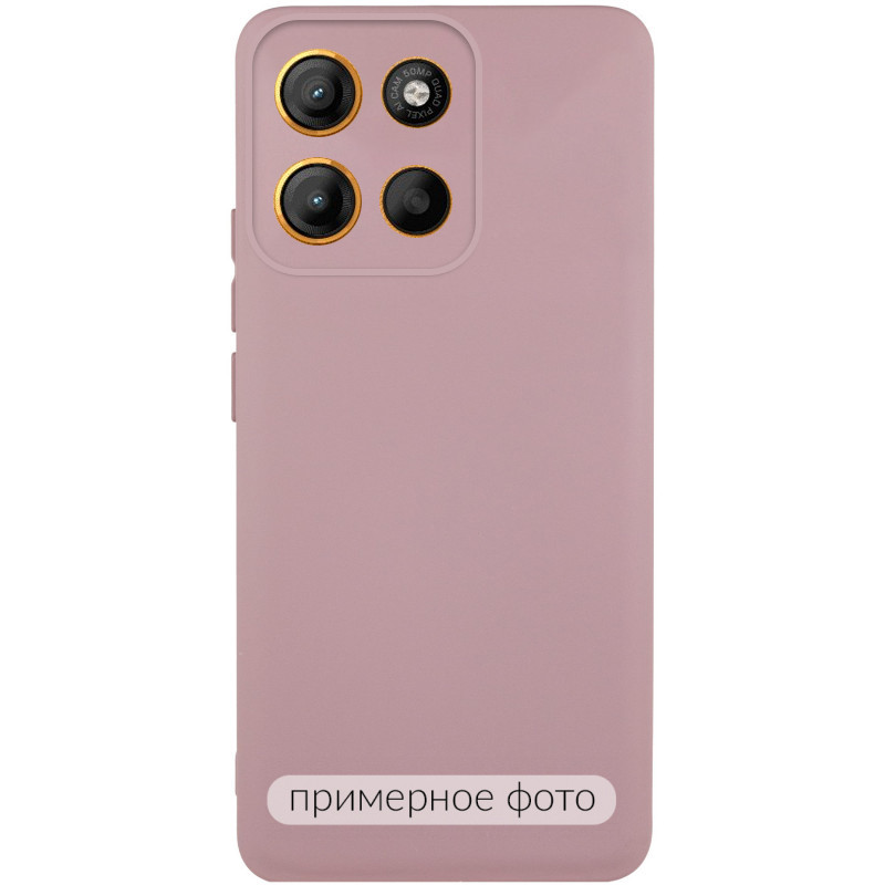 Чехол Silicone Cover Ummi Lakshmi Full Camera (AA) для Motorola Moto G86 5G (Розовый / Pink Sand)