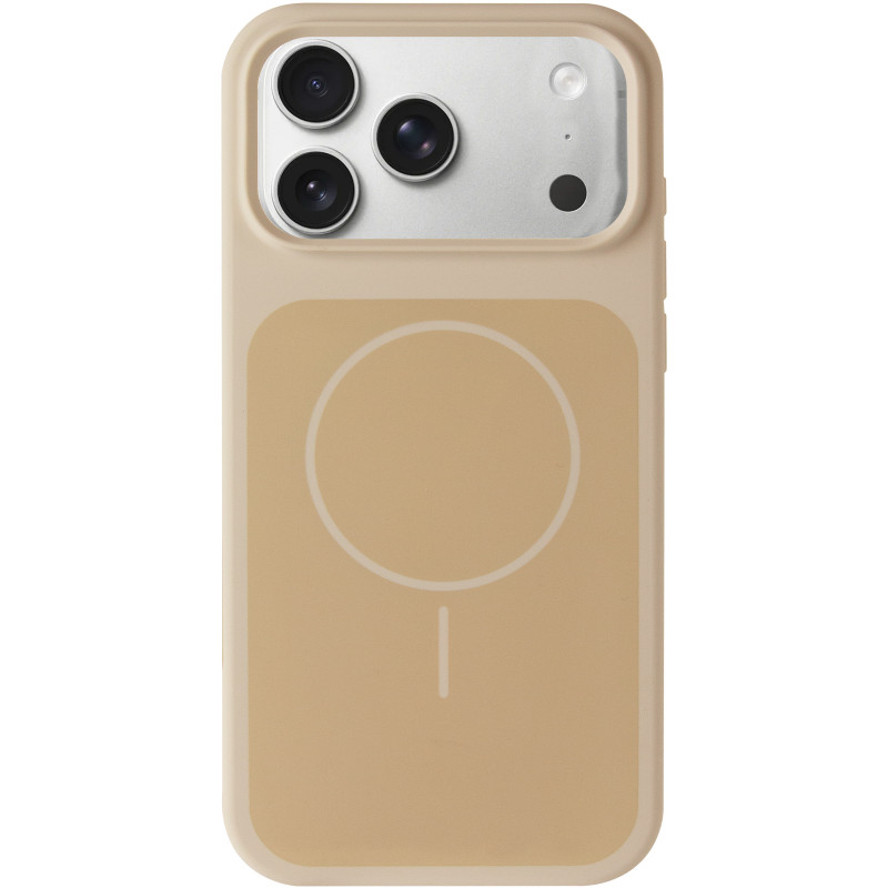 Фото Чохол Silk Duo Color (AA) NO LOGO with Magnetic Fit на Apple iPhone 17 Pro / 18 Pro (6.3") (Antique White) на vchehle.ua