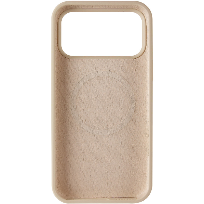 Фото Чохол Silk Duo Color (AA) NO LOGO with Magnetic Fit на Apple iPhone 17 Pro / 18 Pro (6.3") (Antique White) в маназині vchehle.ua