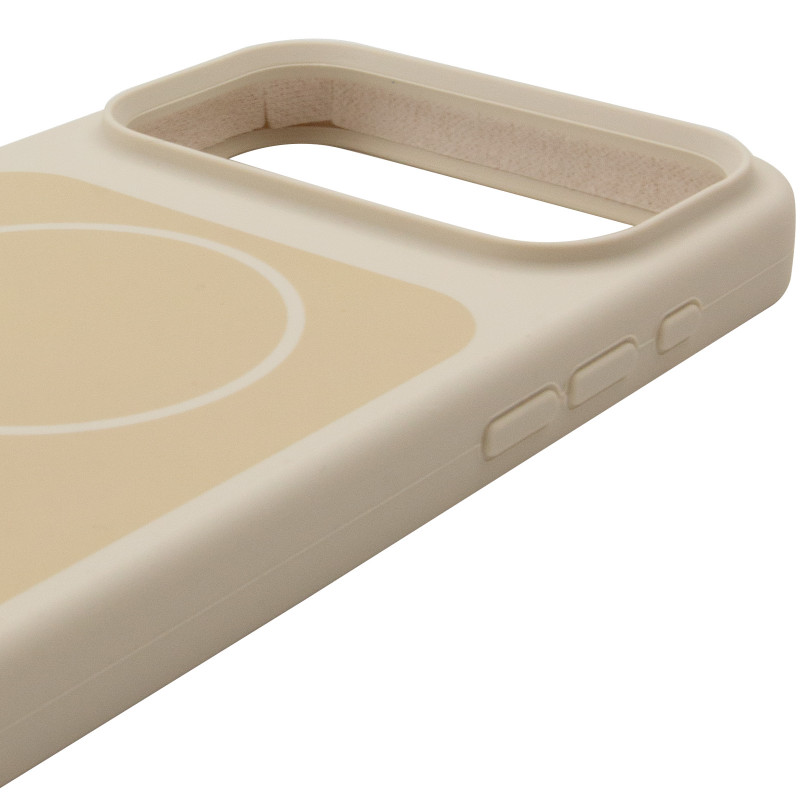 Чохол Silk Duo Color (AA) NO LOGO with Magnetic Fit на Apple iPhone 17 Pro / 18 Pro (6.3") (Antique White) в магазині vchehle.ua