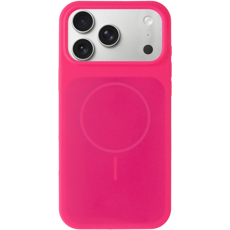 Фото Чохол Silk Duo Color (AA) NO LOGO with Magnetic Fit на Apple iPhone 17 Pro / 18 Pro (6.3") (Barbie Pink) на vchehle.ua