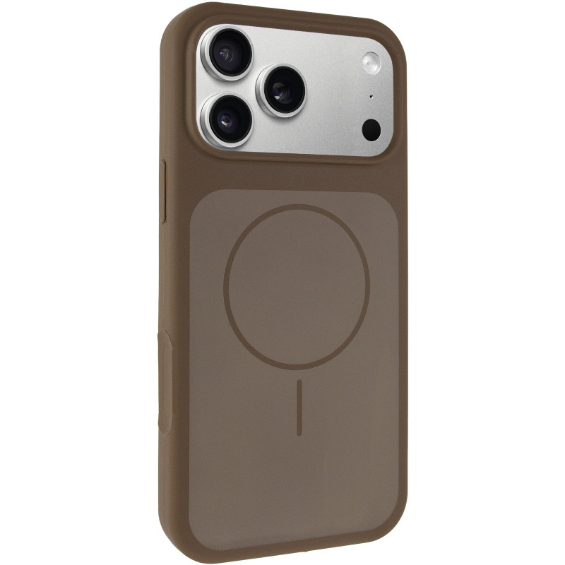 Чохол Silk Duo Color (AA) NO LOGO with Magnetic Fit на Apple iPhone 17 Pro / 18 Pro (6.3") (Brown)