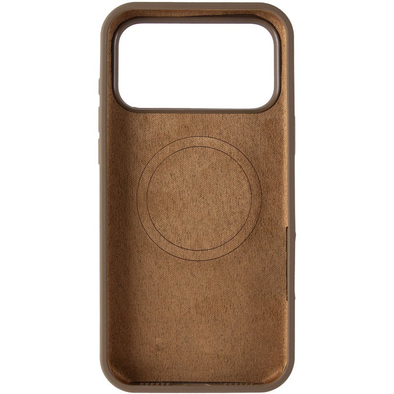Фото Чохол Silk Duo Color (AA) NO LOGO with Magnetic Fit на Apple iPhone 17 Pro / 18 Pro (6.3") (Brown) в маназині vchehle.ua