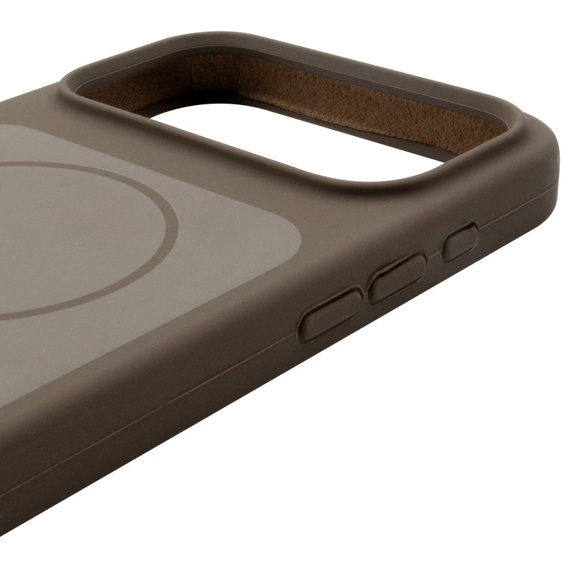 Чохол Silk Duo Color (AA) NO LOGO with Magnetic Fit на Apple iPhone 17 Pro / 18 Pro (6.3") (Brown) в магазині vchehle.ua