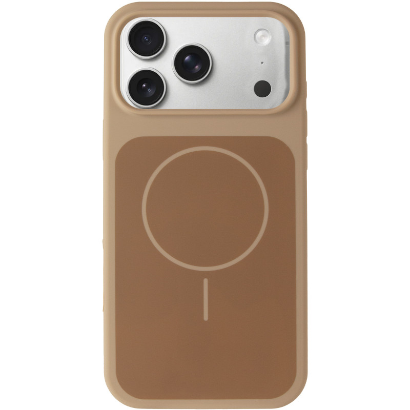 Фото Чохол Silk Duo Color (AA) NO LOGO with Magnetic Fit на Apple iPhone 17 Pro / 18 Pro (6.3") (Desert Gold) на vchehle.ua