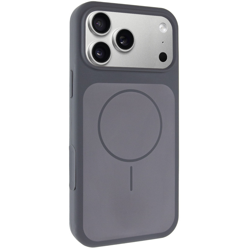Чохол Silk Duo Color (AA) NO LOGO with Magnetic Fit на Apple iPhone 17 Pro / 18 Pro (6.3") (Gray)