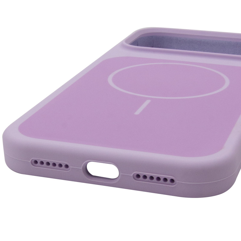 Купити Чохол Silk Duo Color (AA) NO LOGO with Magnetic Fit на Apple iPhone 17 Pro / 18 Pro (6.3") (Lilac) на vchehle.ua