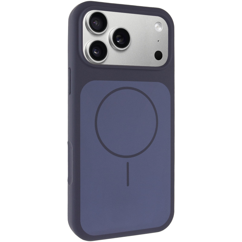 Чохол Silk Duo Color (AA) NO LOGO with Magnetic Fit на Apple iPhone 17 Pro / 18 Pro (6.3") (Midnight Blue)