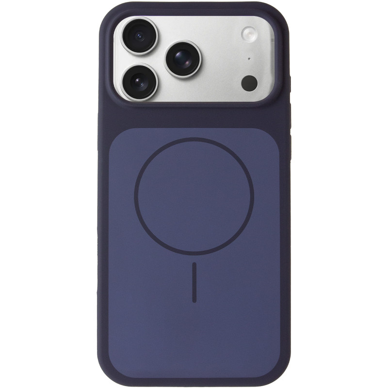 Фото Чохол Silk Duo Color (AA) NO LOGO with Magnetic Fit на Apple iPhone 17 Pro / 18 Pro (6.3") (Midnight Blue) на vchehle.ua