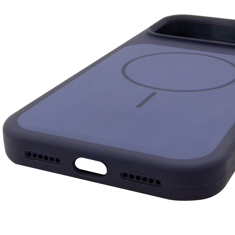 Купити Чохол Silk Duo Color (AA) NO LOGO with Magnetic Fit на Apple iPhone 17 Pro / 18 Pro (6.3") (Midnight Blue) на vchehle.ua