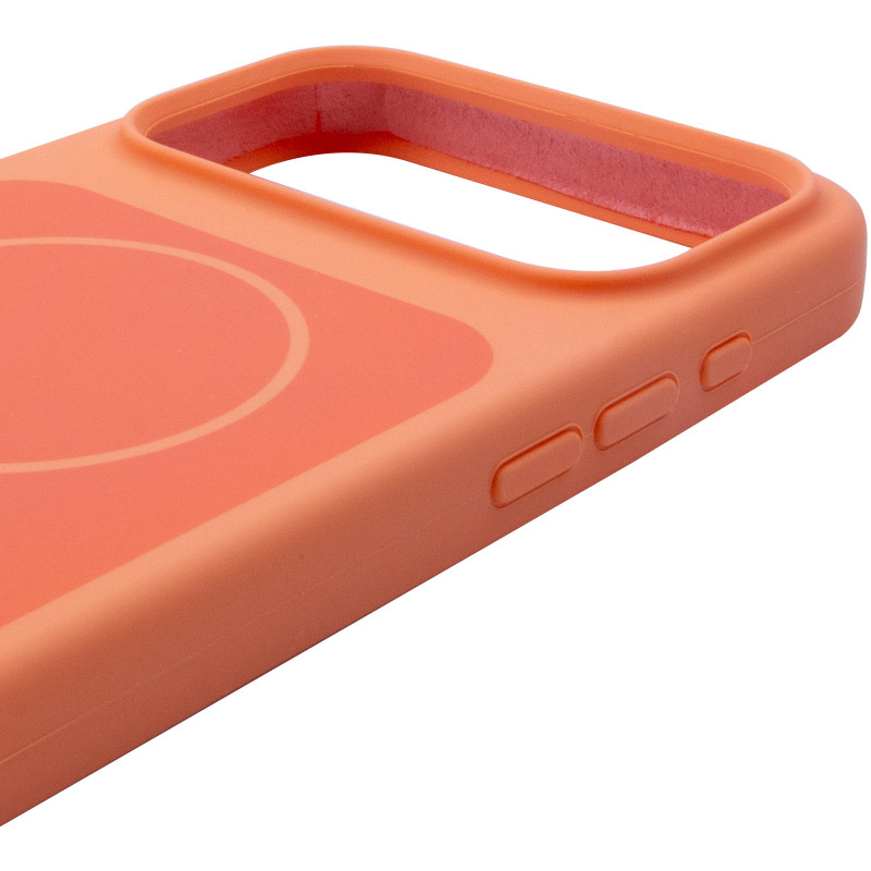 Чохол Silk Duo Color (AA) NO LOGO with Magnetic Fit на Apple iPhone 17 Pro / 18 Pro (6.3") (Orange) в магазині vchehle.ua