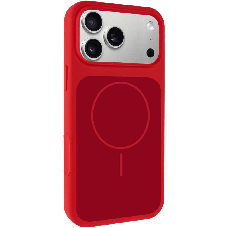 Чохол Silk Duo Color (AA) NO LOGO with Magnetic Fit на Apple iPhone 17 Pro / 18 Pro (6.3") (Red)