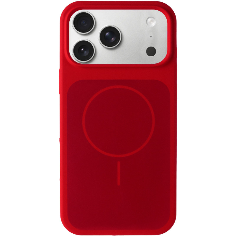 Фото Чохол Silk Duo Color (AA) NO LOGO with Magnetic Fit на Apple iPhone 17 Pro / 18 Pro (6.3") (Red) на vchehle.ua