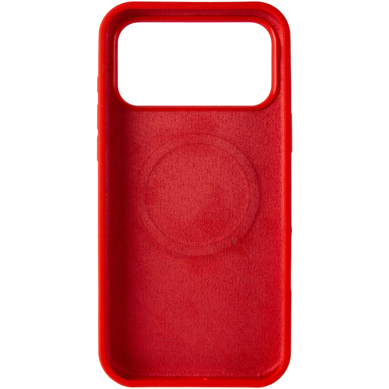 Фото Чохол Silk Duo Color (AA) NO LOGO with Magnetic Fit на Apple iPhone 17 Pro / 18 Pro (6.3") (Red) в маназині vchehle.ua