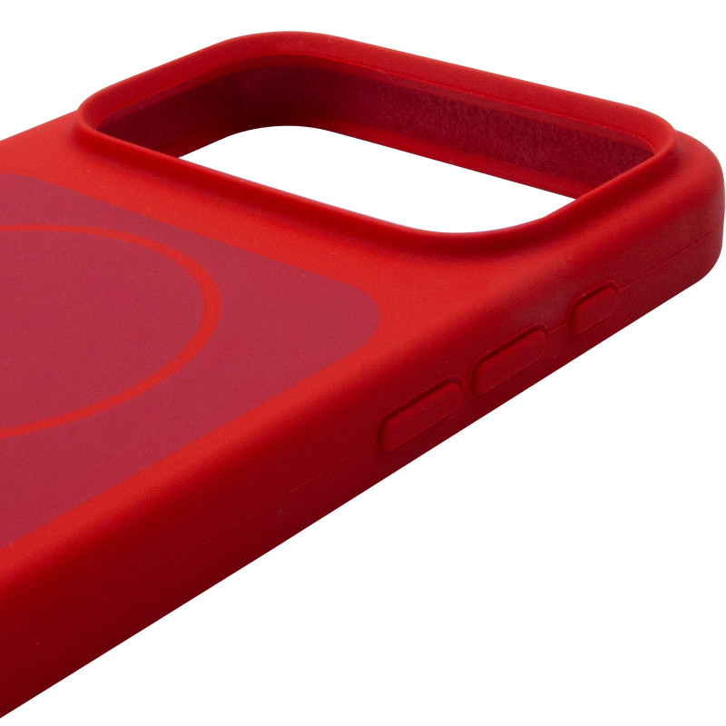 Чохол Silk Duo Color (AA) NO LOGO with Magnetic Fit на Apple iPhone 17 Pro / 18 Pro (6.3") (Red) в магазині vchehle.ua