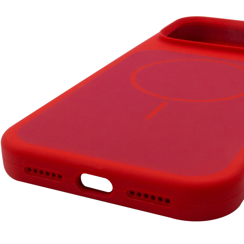 Купити Чохол Silk Duo Color (AA) NO LOGO with Magnetic Fit на Apple iPhone 17 Pro / 18 Pro (6.3") (Red) на vchehle.ua