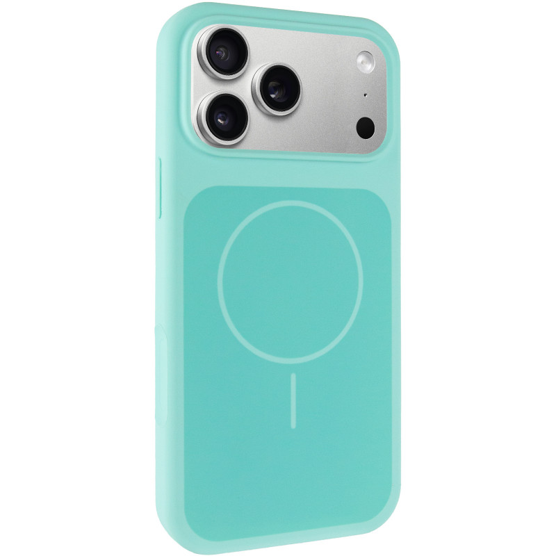 Чохол Silk Duo Color (AA) NO LOGO with Magnetic Fit на Apple iPhone 17 Pro / 18 Pro (6.3") (Turquoise)