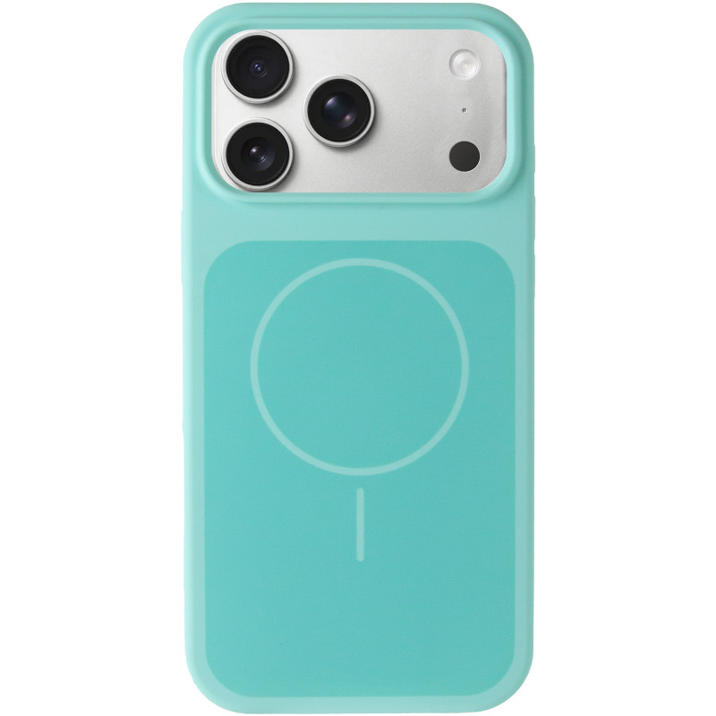 Фото Чохол Silk Duo Color (AA) NO LOGO with Magnetic Fit на Apple iPhone 17 Pro / 18 Pro (6.3") (Turquoise) на vchehle.ua