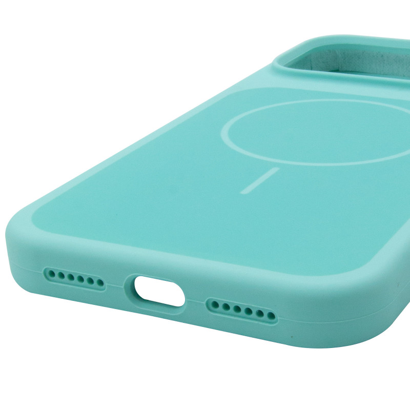 Купити Чохол Silk Duo Color (AA) NO LOGO with Magnetic Fit на Apple iPhone 17 Pro / 18 Pro (6.3") (Turquoise) на vchehle.ua