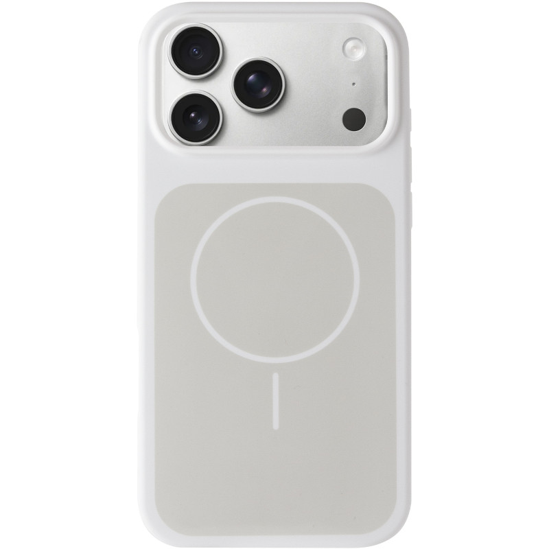 Фото Чохол Silk Duo Color (AA) NO LOGO with Magnetic Fit на Apple iPhone 17 Pro / 18 Pro (6.3") (White) на vchehle.ua
