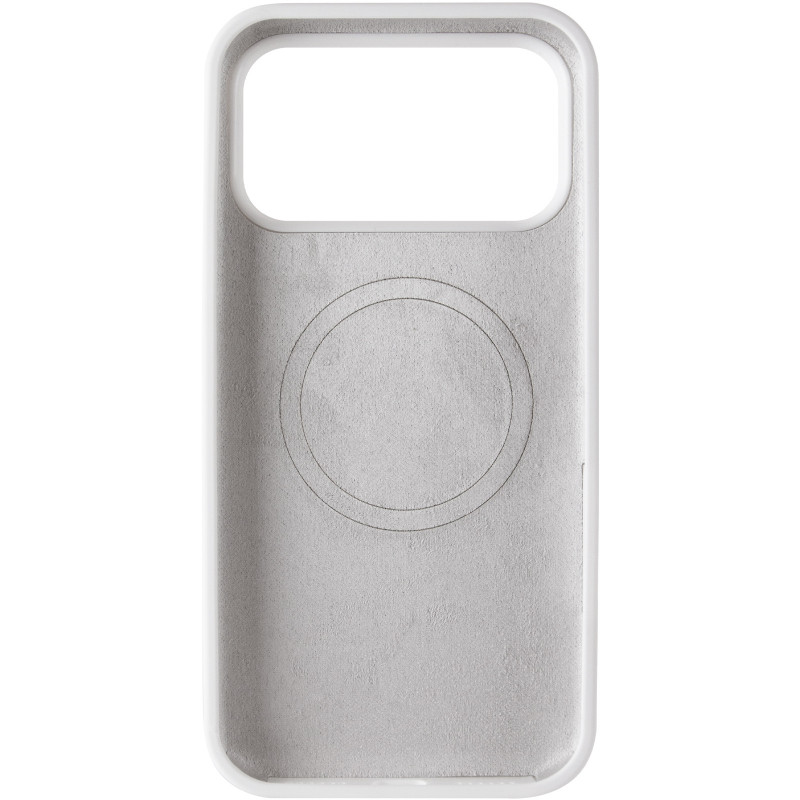 Фото Чохол Silk Duo Color (AA) NO LOGO with Magnetic Fit на Apple iPhone 17 Pro / 18 Pro (6.3") (White) в маназині vchehle.ua