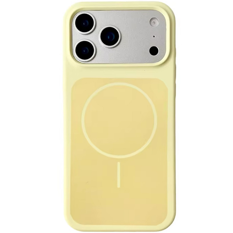 Чохол Silk Duo Color (AA) NO LOGO with Magnetic Fit на Apple iPhone 17 Pro / 18 Pro (6.3") (Yellow)