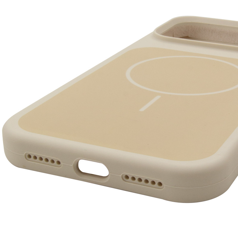 Купить Чехол Silk Duo Color (AA) NO LOGO with Magnetic Fit для Apple iPhone 17 Pro Max / 18 Pro Max (6.9") (Antique White) на vchehle.ua