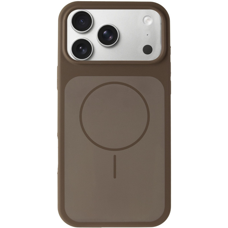 Фото Чехол Silk Duo Color (AA) NO LOGO with Magnetic Fit для Apple iPhone 17 Pro Max / 18 Pro Max (6.9") (Brown) на vchehle.ua