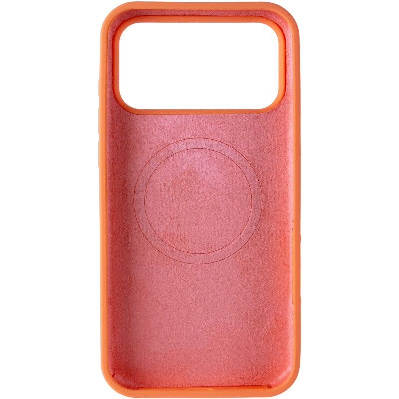 Фото Чехол Silk Duo Color (AA) NO LOGO with Magnetic Fit для Apple iPhone 17 Pro Max / 18 Pro Max (6.9") (Orange) в магазине vchehle.ua