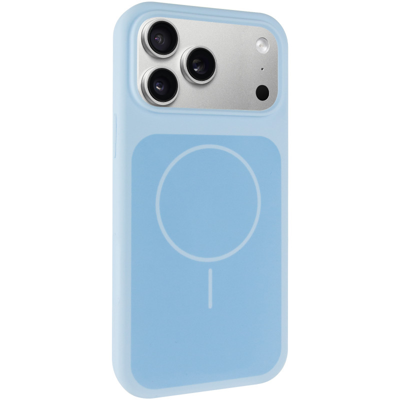 Чехол Silk Duo Color (AA) NO LOGO with Magnetic Fit для Apple iPhone 17 Pro Max / 18 Pro Max (6.9") (Sky Blue)