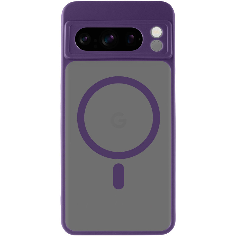 Фото Чохол TPU Bloom with Magnetic Fit на Google Pixel 8 Pro (Purple) на vchehle.ua
