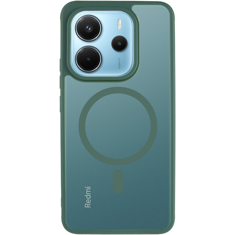 Фото Чехол TPU Bloom with Magnetic Fit для Xiaomi Redmi Note 14 4G (Europe version) (Green) на vchehle.ua