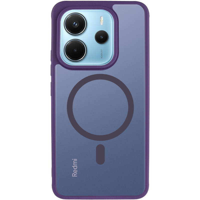 Фото Чехол TPU Bloom with Magnetic Fit для Xiaomi Redmi Note 14 4G (Europe version) (Purple) на vchehle.ua