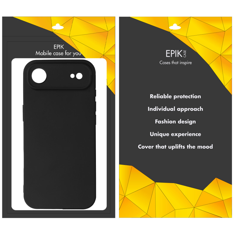 Фото Чехол TPU Epik Black Full Camera для Apple iPhone 17 Air (6.5") (Черный) на vchehle.ua