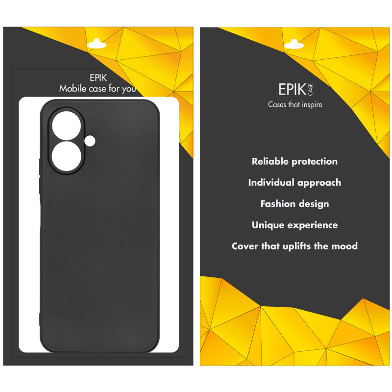 Фото Чохол TPU Epik Black Full Camera на TECNO Spark Go 2 (KM4) (Чорний) в маназині vchehle.ua