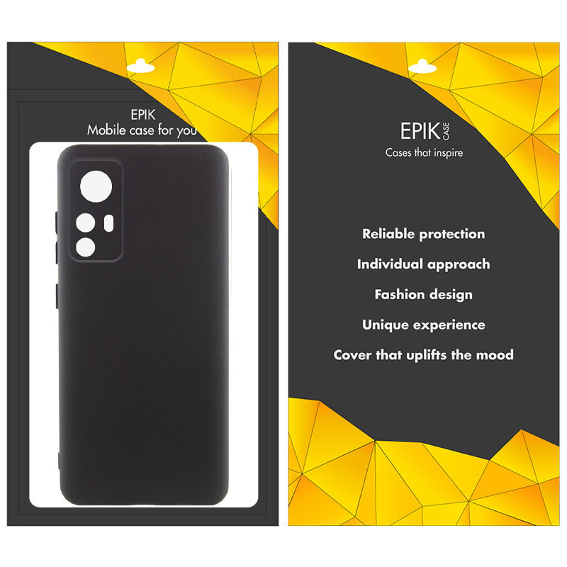 Фото Чохол TPU Epik Black Full Camera на Xiaomi 12T / 12T Pro (Чорний) в маназині vchehle.ua
