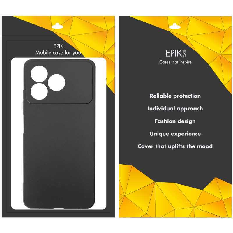 Чохол TPU Epik Black Full Camera на ZTE Blade A36 (Чорний) в магазині vchehle.ua