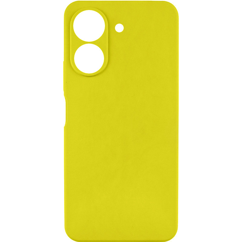 Чохол TPU GETMAN Liquid Silk Full Camera на Xiaomi Redmi 13C / Poco C65 (Жовтий / Flash)