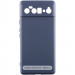 Чохол TPU GETMAN Liquid Silk Full Camera на Motorola Edge 60 Fusion (Синій / Midnight Blue)