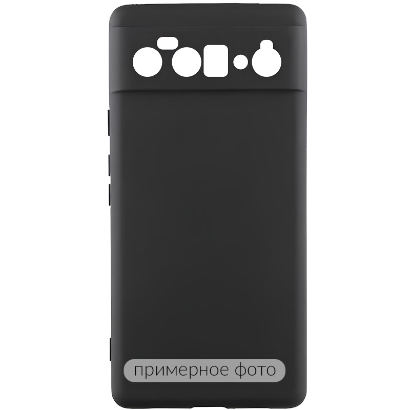 Чохол TPU GETMAN Liquid Silk Full Camera на Motorola Edge 60 Fusion (Чорний / Black)