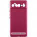 Чохол TPU GETMAN Liquid Silk Full Camera на Motorola Edge 60 Fusion (Бордовий / Marsala)