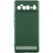 Чохол TPU GETMAN Liquid Silk Full Camera на Motorola Edge 60 Fusion (Зелений / Dark green)