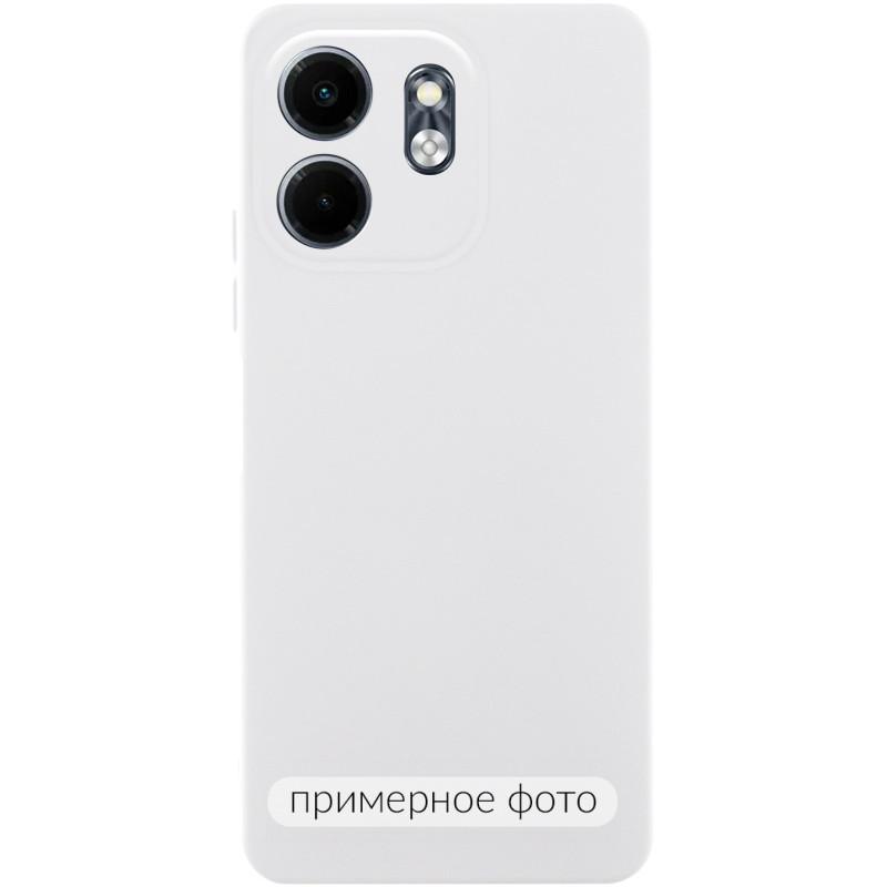 Чехол TPU GETMAN Liquid Silk Full Camera для Motorola Moto G86 5G (Белый / White)