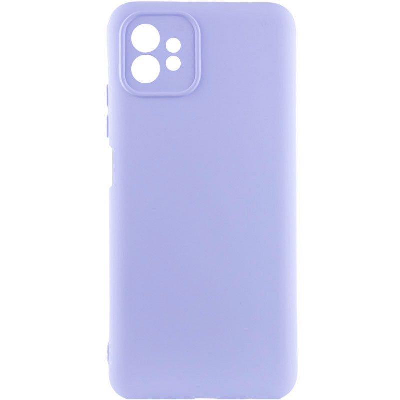 Чохол TPU GETMAN Liquid Silk Full Camera на Motorola Moto G32 (Бузковий / Light purple)